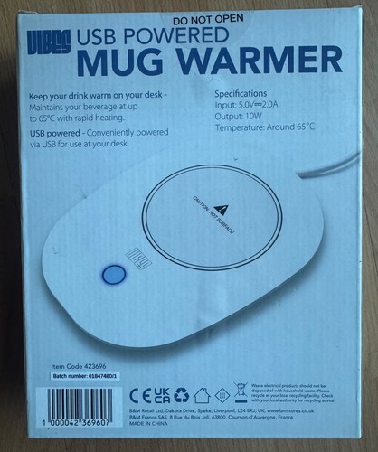 Usb powered mug warmer - warmer,