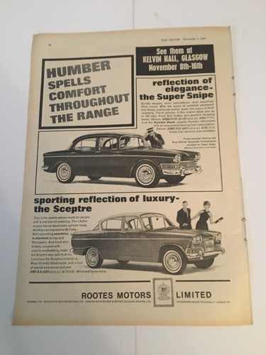 Humber super snipe sceptre - humber, snipe/sceptre