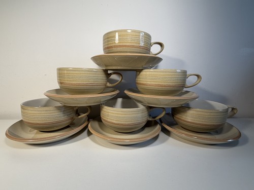 Denby caramel stripes - caramel, set