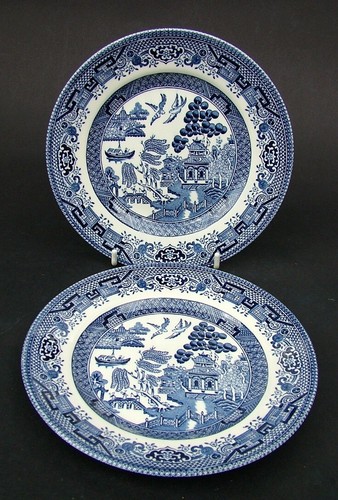 Two churchill blue - blue, side