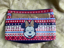 Disney Minnie Mouse Make UP Bag 2 IN 1 Toiletry Wash Bag Unused PRIMARK