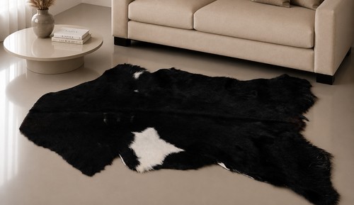 Genuine goat hide hair - goat, on