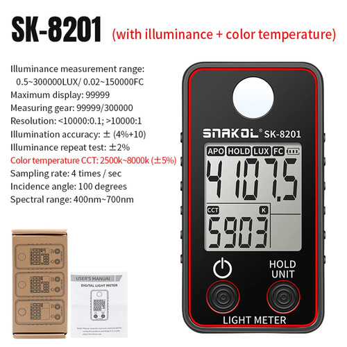 Color temperature tester - color,