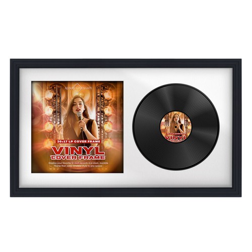Vinyl record frame wall - record,