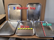 Commercial Catering  Butcher  Stainless Steel Tray  For Fresh Meat On Display...