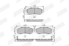 Brake pads 573913j jurid - 573913j,