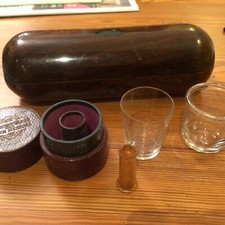 Medicine Glass And Minim Measure And Gorgeous Travelling Case