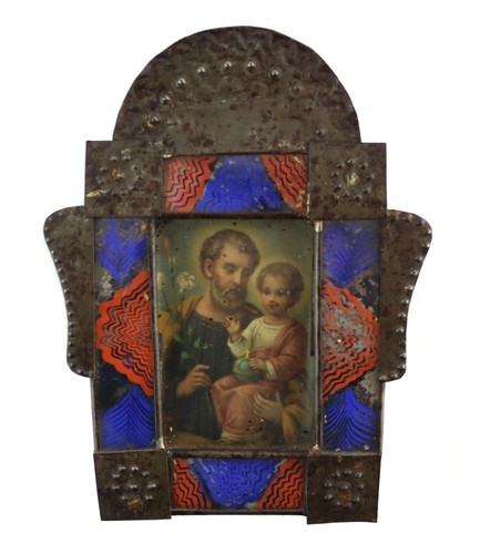 Spanish colonial retablo - spanish,