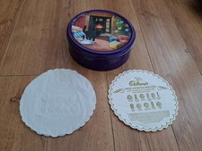 Vintage Cadburys Milk Chocolate Assorted Biscuit Christmas Empty Tin 1989