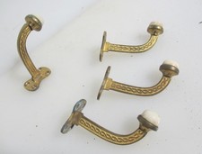 Victorian Brass Coat Hooks Hat