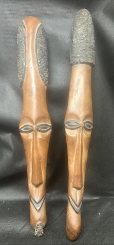 Pair african tribal wood - tribal,