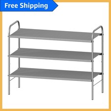 Space saving grey shoe rack - space-saving,