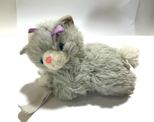Animagic grey plush cat - cat, |