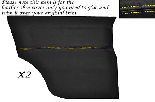 Yellow stitch rear - rear, door