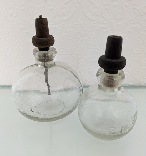 Antique glass drip oiler - antique, oiler/steam