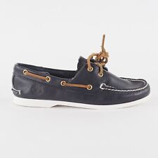 Mens Timberland Eye 29575  Leather Lace Up Navy Casual Walking Boat Shoes