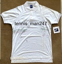 Nike John McEnroe Andre Agassi Checkerboard Tennis Polo Shirt PE Challenge Court