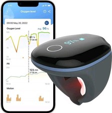 Pulse Oximeter Bluetooth Oxygen Monitor Heart Rate Monitor with Vibration alarm