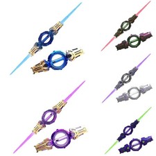 Flash Duel Laser Sword Duel Saber with FX Sound Fire Spin Dual-Blade Lightsaber