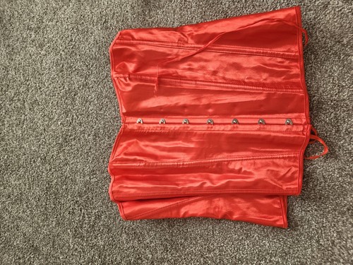 Amazon red lace corset - red, up