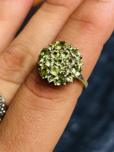 Tjc silver ring with peridots - tjc,