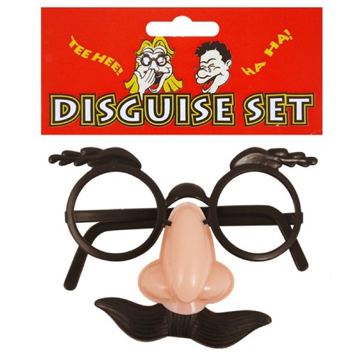 Kids disguise set glasses nose - set,