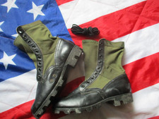 genuine 1970 US ARMY VIETNAM WAR issue JUNGLE COMBAT BOOTS us 10 W UK 9 1/2 W
