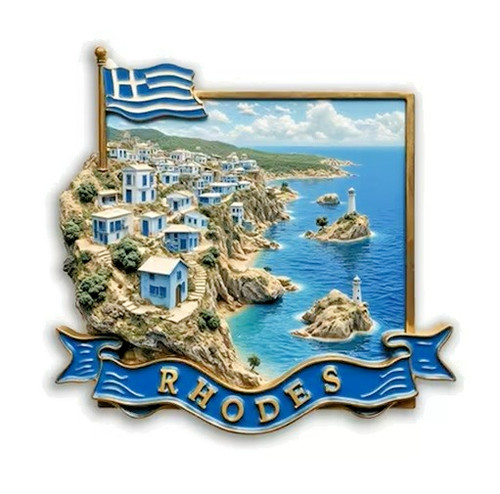 Fridge magnet rhodes greece - rhodes,