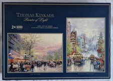 Gibsons Thomas Kinkade Painter of Light x2 1000 Piece Jigsaw Puzzles
