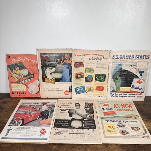 Vintage ads lot mobiloil - vintage,