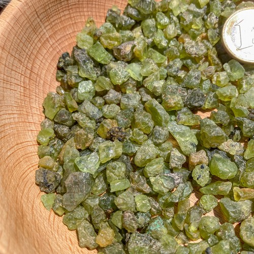 Rough peridot stone natural - rough,