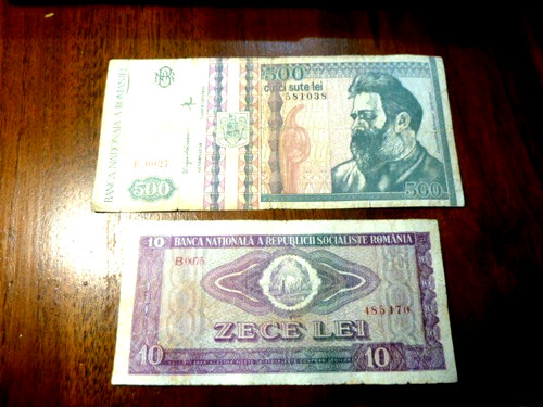 1966 1992 banknotes romania - banknotes,