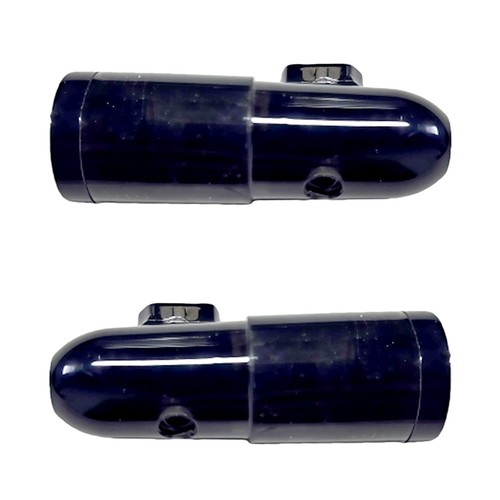 2pcs black acrylic - bullet, head