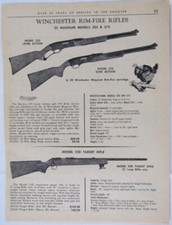 Vintage 1965 WINCHESTER 52D / 255 / 275 Rifle Print Ad