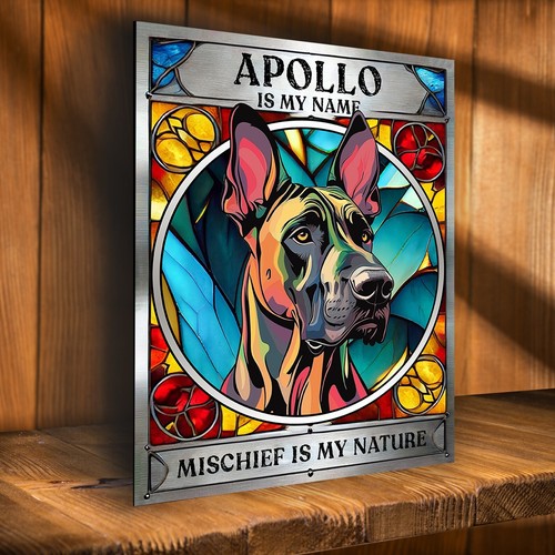 Personalised great dane sign - personalised,
