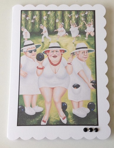 Ladies bowling card - bowling,