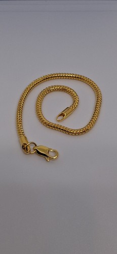18k gold plated snake bracelet