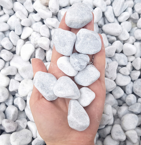 Decorative garden stones snow - stones,