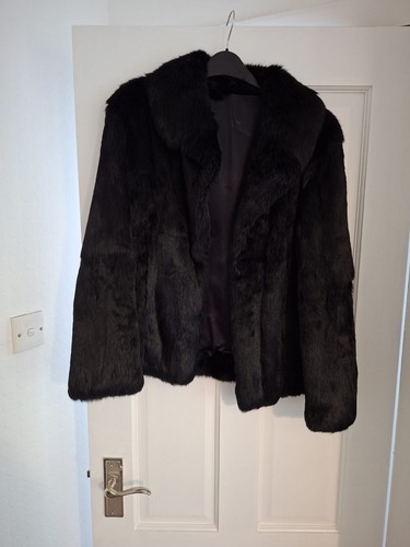 Ladies black mink fur - fur, coat