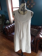 Next Size 12 White Linen Dress