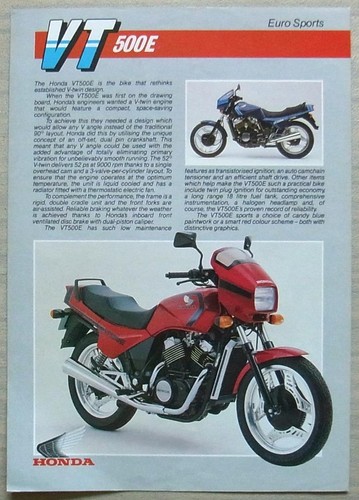 Honda vt500e euro - euro, sports