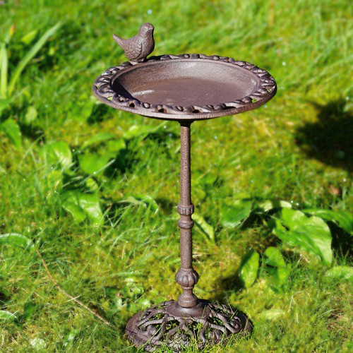 Cast iron bird bath outdoor - cast,
