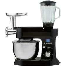 Food Processor Stand Mixer with Blender & Meat Mincer Grinder 6.2L Bowl 1200W