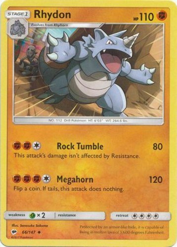 Rhydon 147 uncommon - 66/147,
