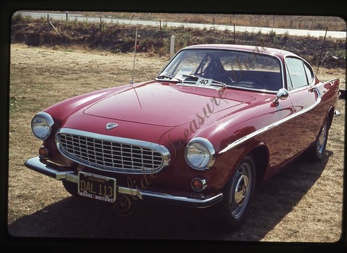 Volvo p1800 red car - red,