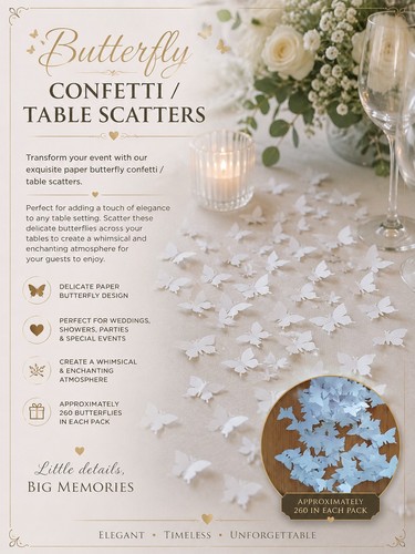 Butterfly confetti wedding - butterfly,