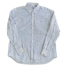 Harmont & Blaine Striped Shirt Regular Long Sleeve Button Down White Mens 3XL