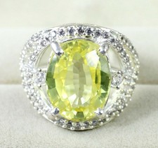 Natural 14.86 Ct Oval Yellow