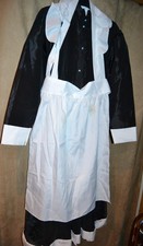 LARGE FANTASTIC SO SEXY BLACK AND WHITE  MAIDS UNIFORM MISTRESS SISSY MAID CD/TV