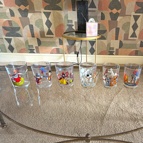 Disney 6pc character glass - character,